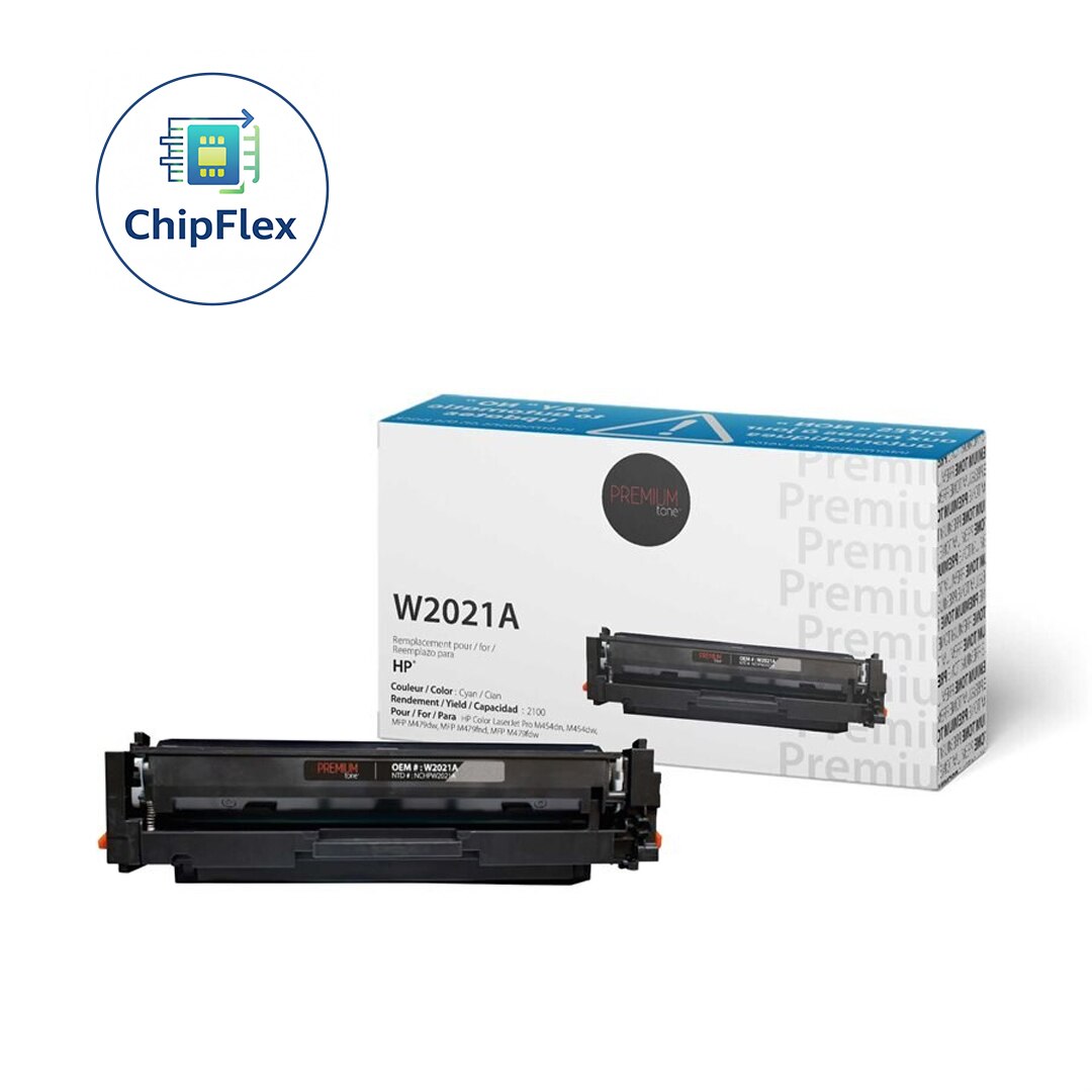 HP W2021A (414A) Compatible Premium Tone YRTS Cyan 2.1K